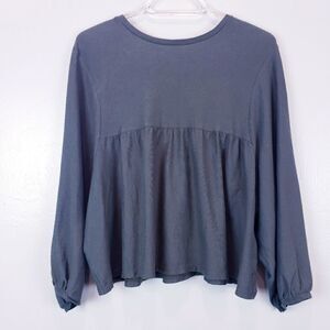 Zara Trafaluc Smocked Blouse EUC